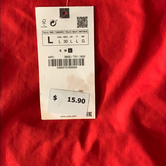 Zara Red Top - Picture 4 of 4